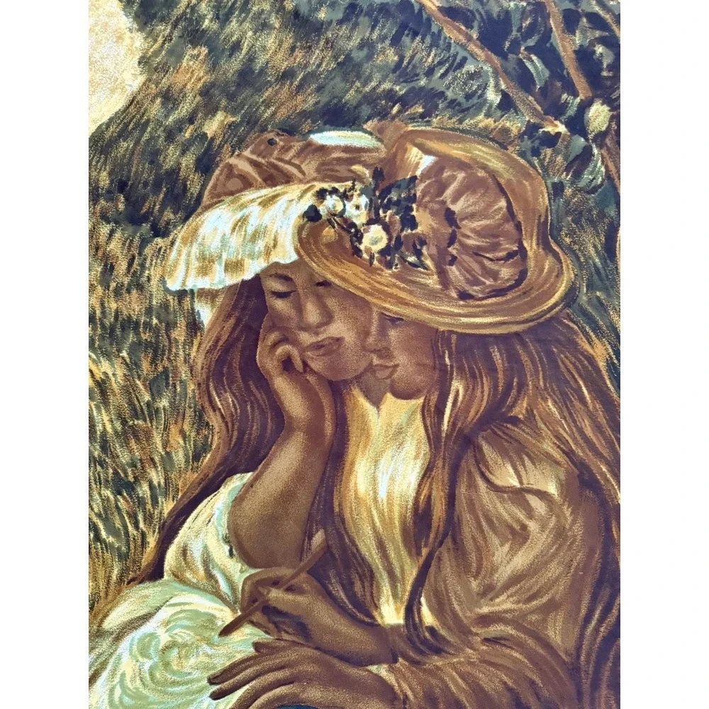 Fashion Scarf Renoir Sisters Large Polyester Scarf 34